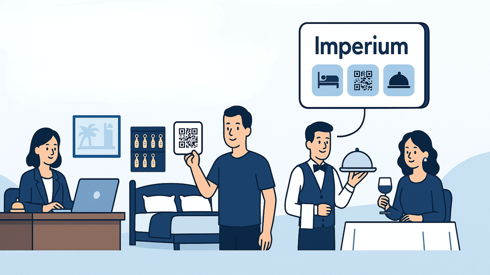 Software Imperium per hotel e B&B con gestione camere, bar e ristorante