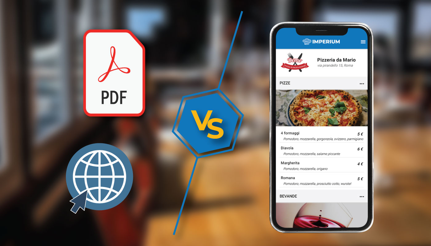 Menu digitale: differenze tra PDF, pagina web e webapp