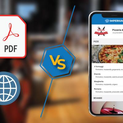 Menu digitale: differenze tra PDF, pagina web e webapp