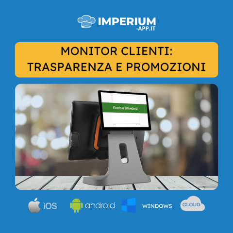 monitor di cortesia per i clienti