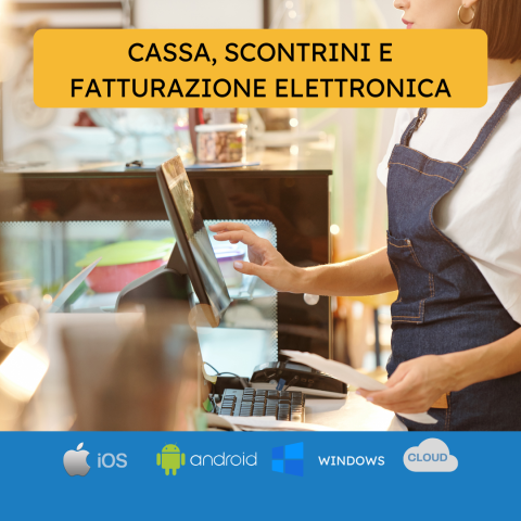 cassa scontrini fatturazione elettronica unica app
